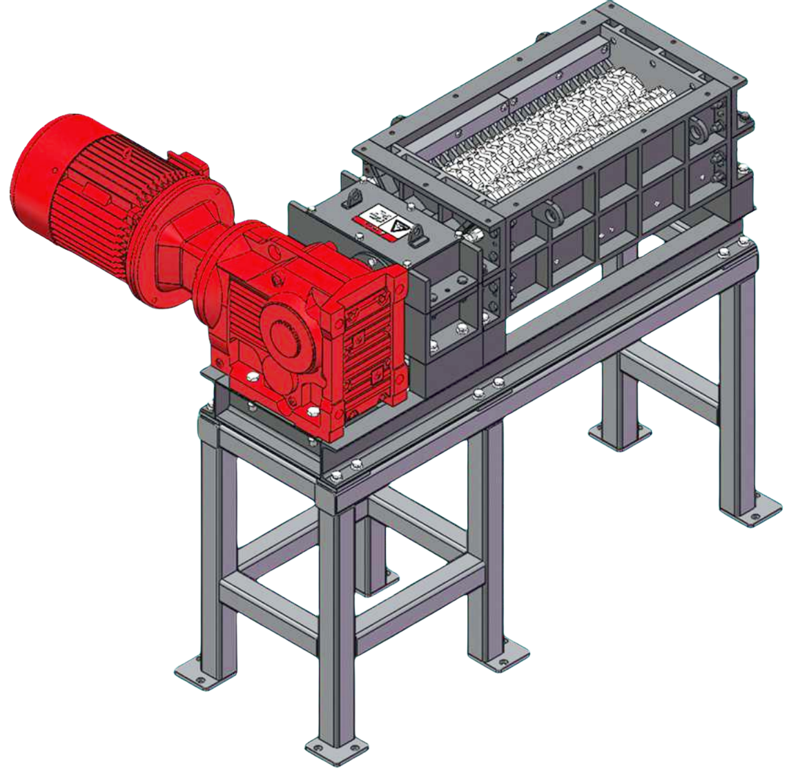 Organic solid waste tearing and crushing machine