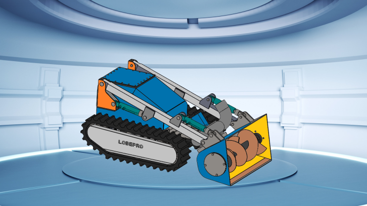 Sludge tank dredging robot